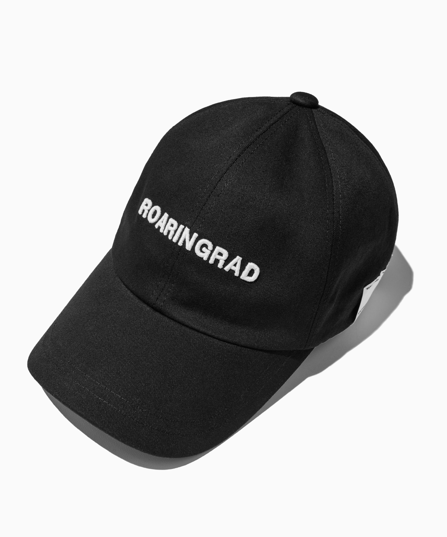 signature label ball cap black - 로어링라드(ROARINGRAD)