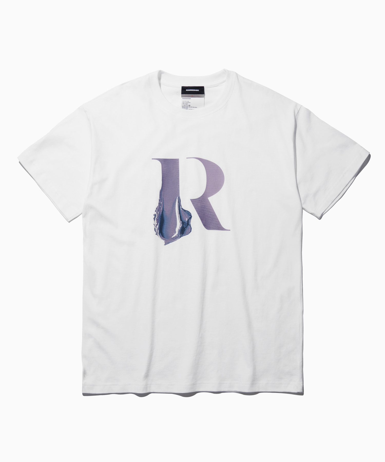 R Logo t-shirt white - 로어링라드(ROARINGRAD)