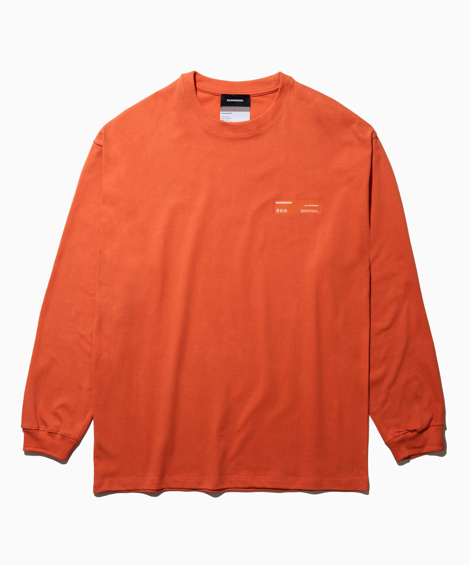 flim signature long sleeved orange - 로어링라드(ROARINGRAD)