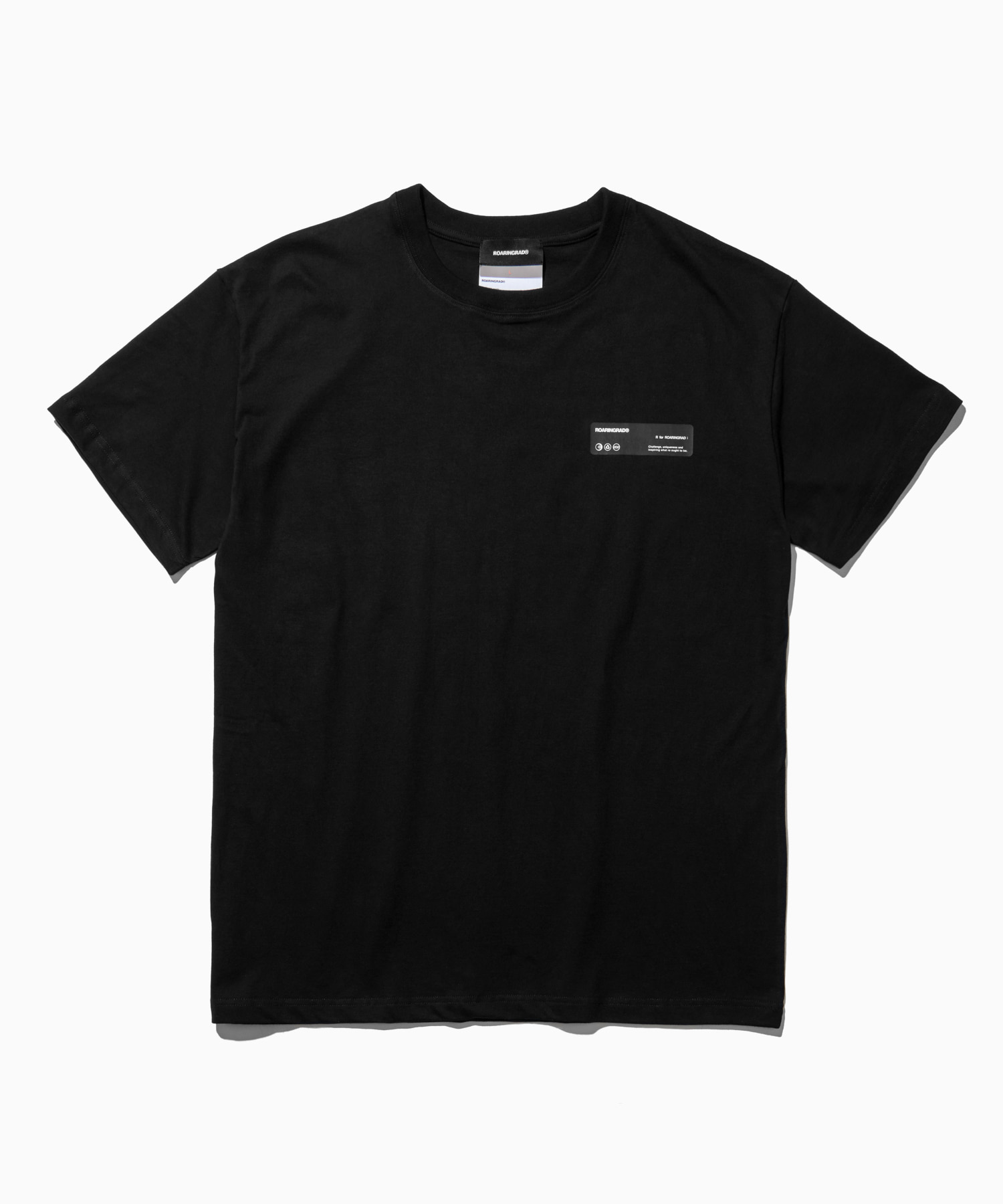 flim signature logo t-shirt black - 로어링라드(ROARINGRAD)