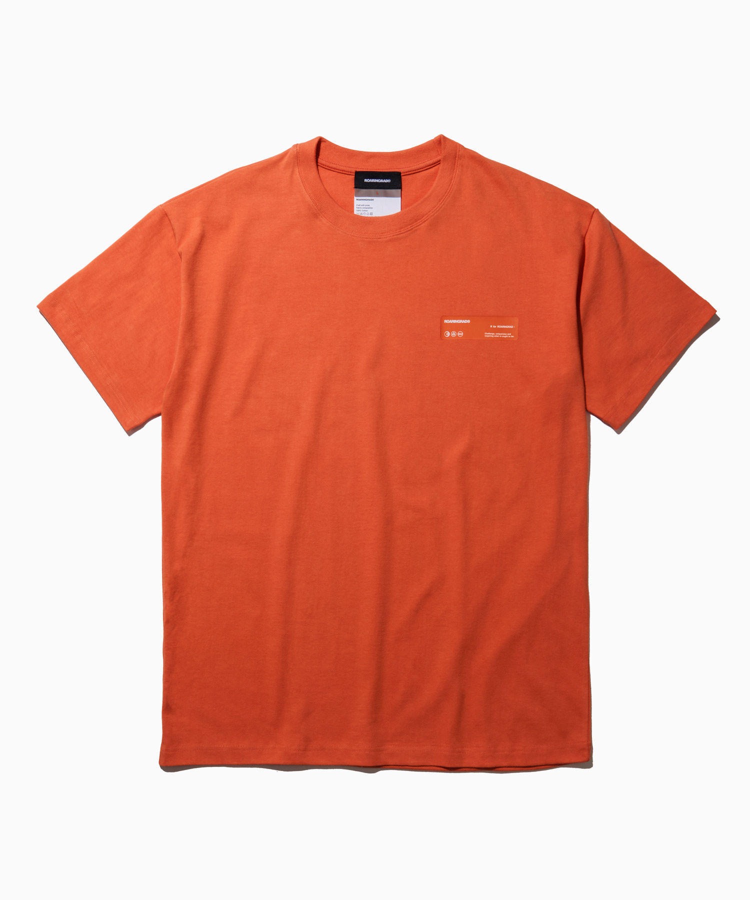 flim signature logo t-shirt orange - 로어링라드(ROARINGRAD)
