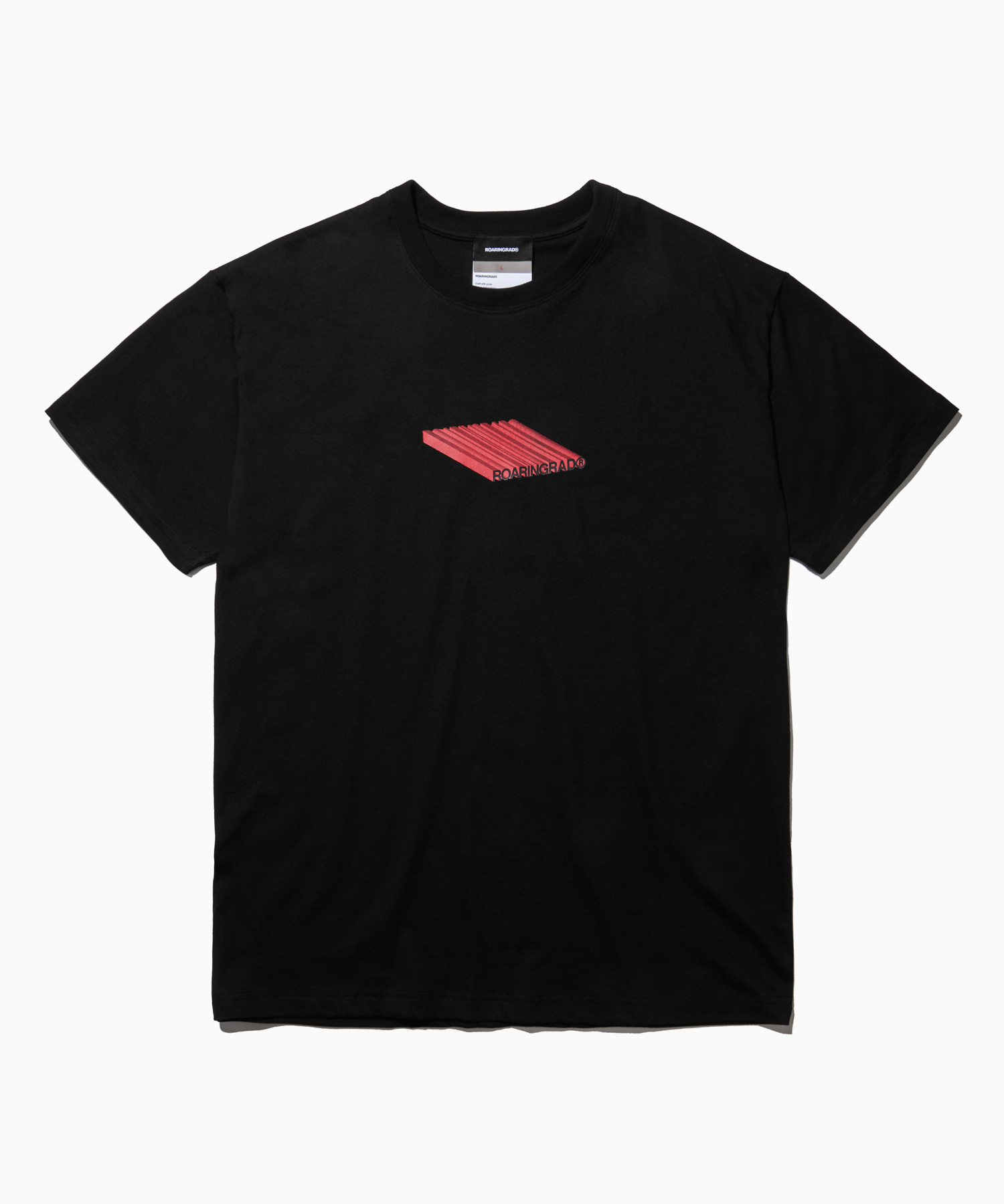 3D logo t-shirt black - 로어링라드(ROARINGRAD)