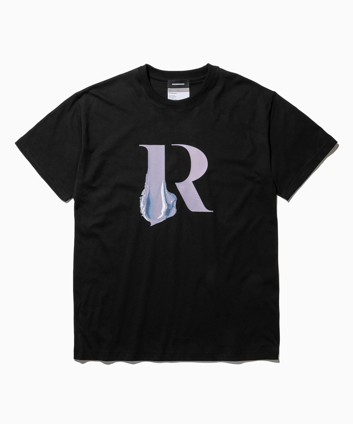 R Logo t-shirt black - 로어링라드(ROARINGRAD)
