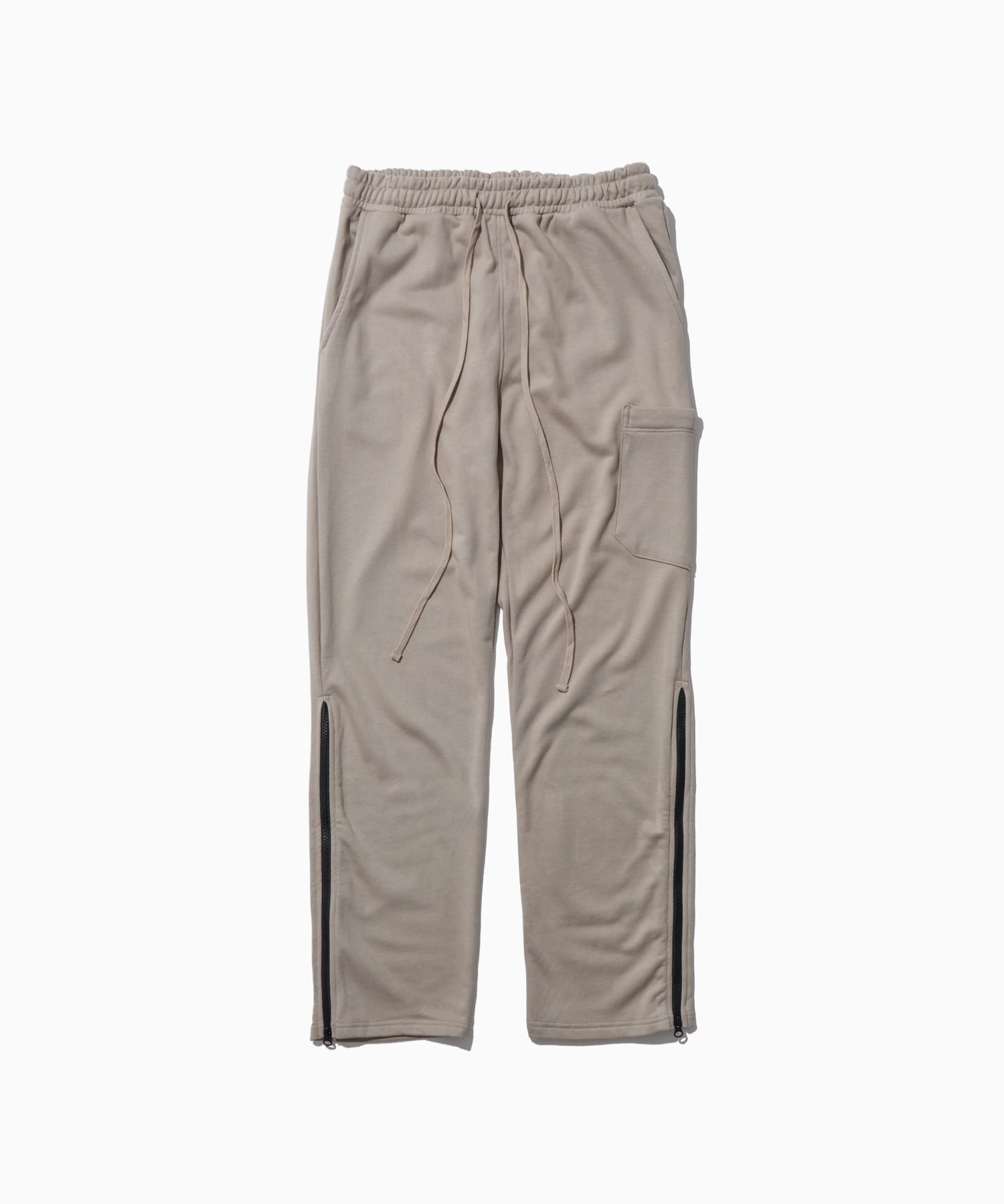 side zipper sweat pants taupe - 로어링라드(ROARINGRAD)