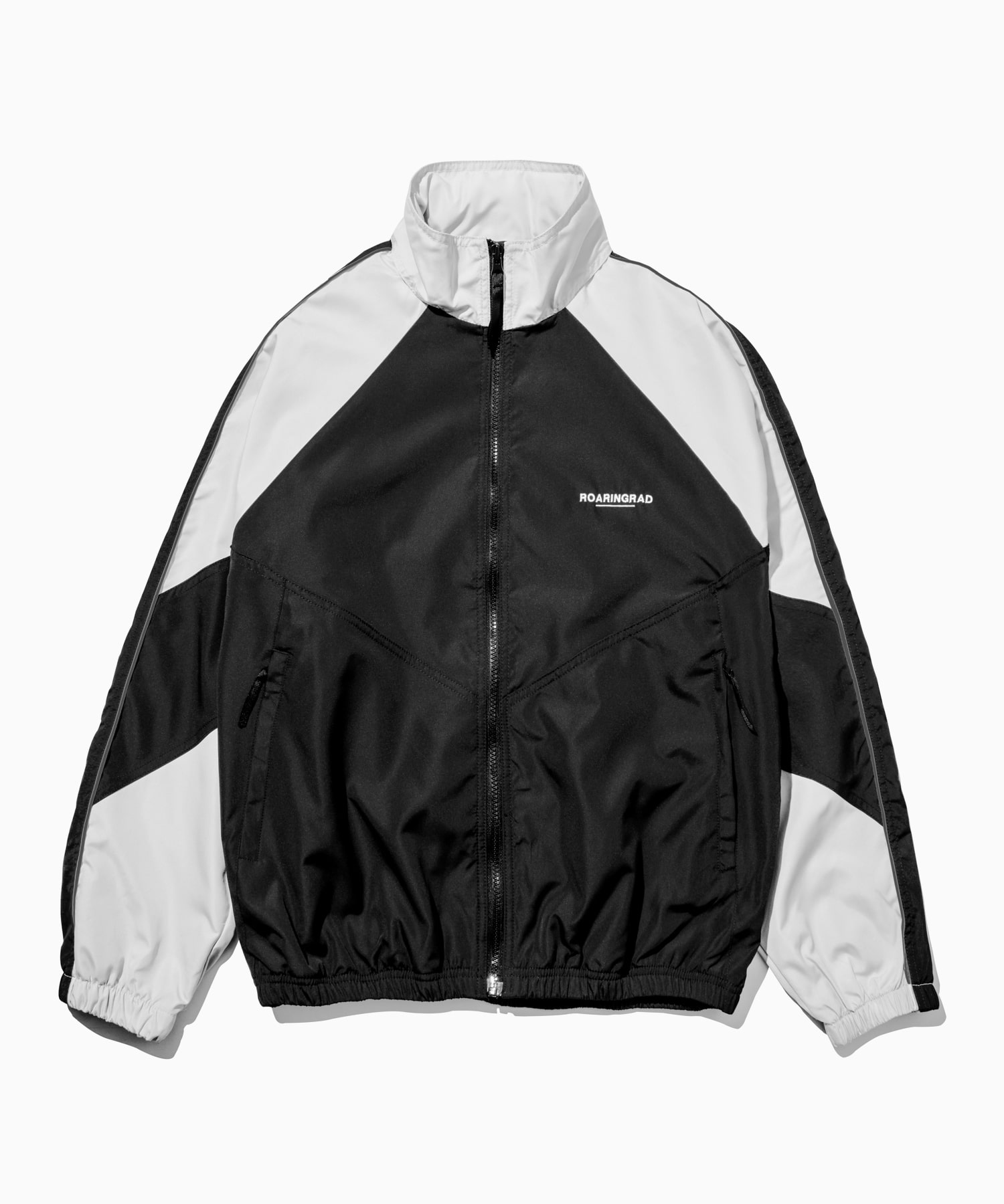 colour track jacket black - 로어링라드(ROARINGRAD)