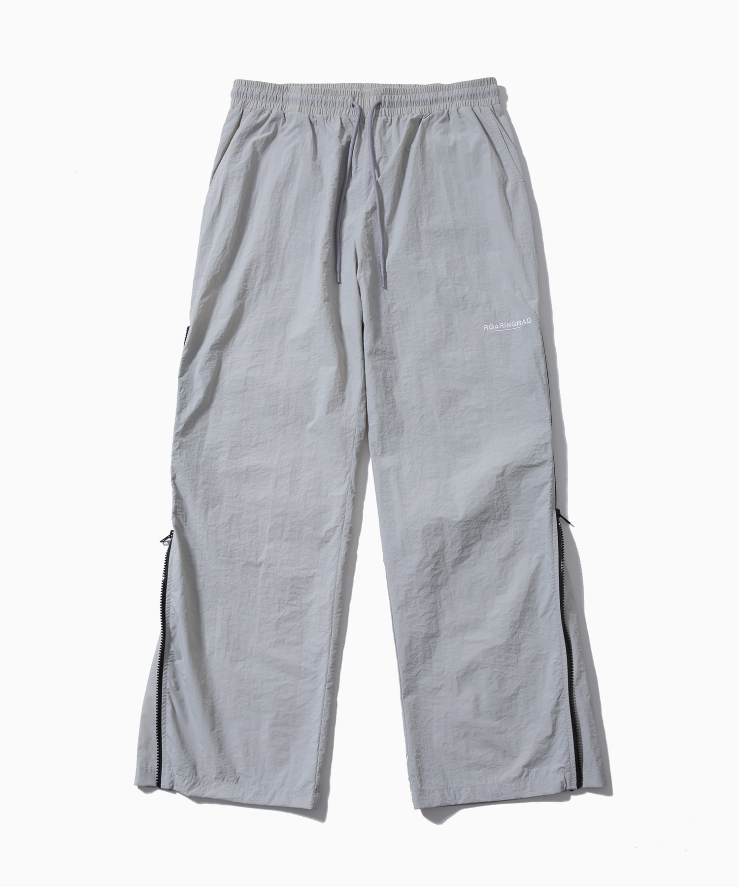 side zipper nylon pants light gray - 로어링라드(ROARINGRAD)