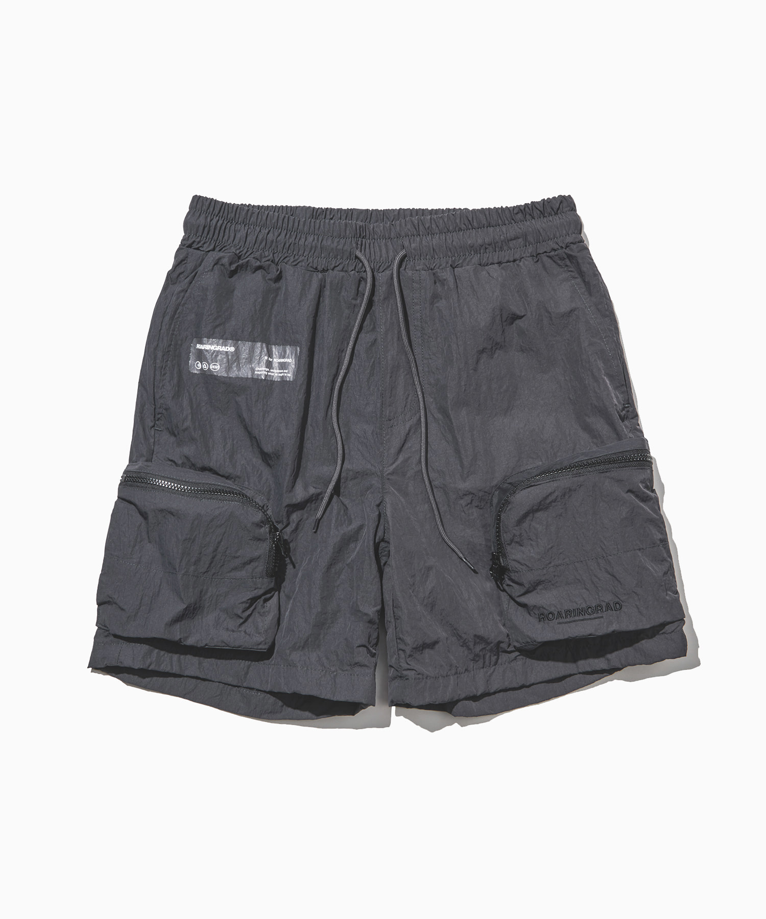 utility short pants charcoal - 로어링라드(ROARINGRAD)