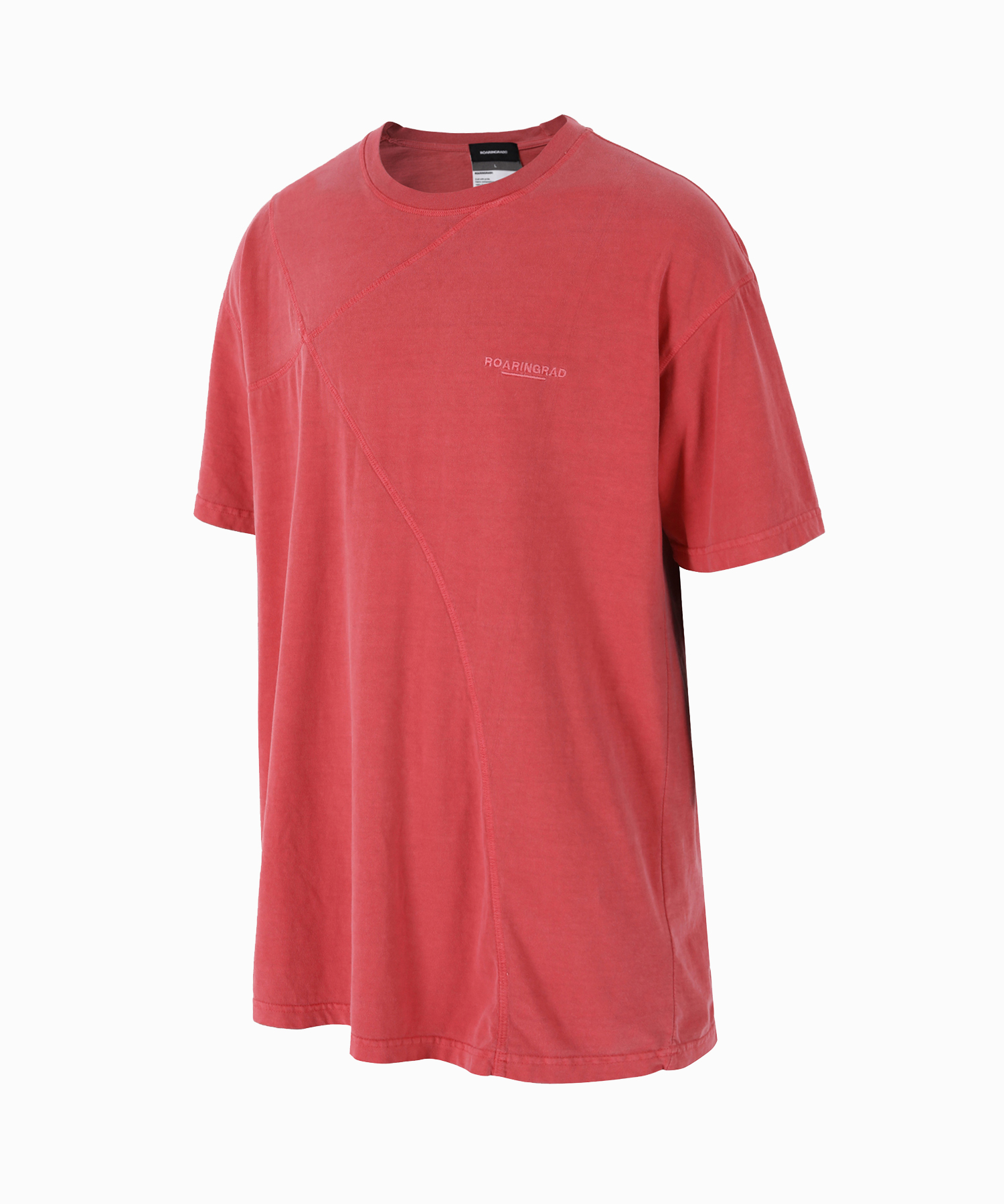 pigment incision over t-shirt red - 로어링라드(ROARINGRAD)