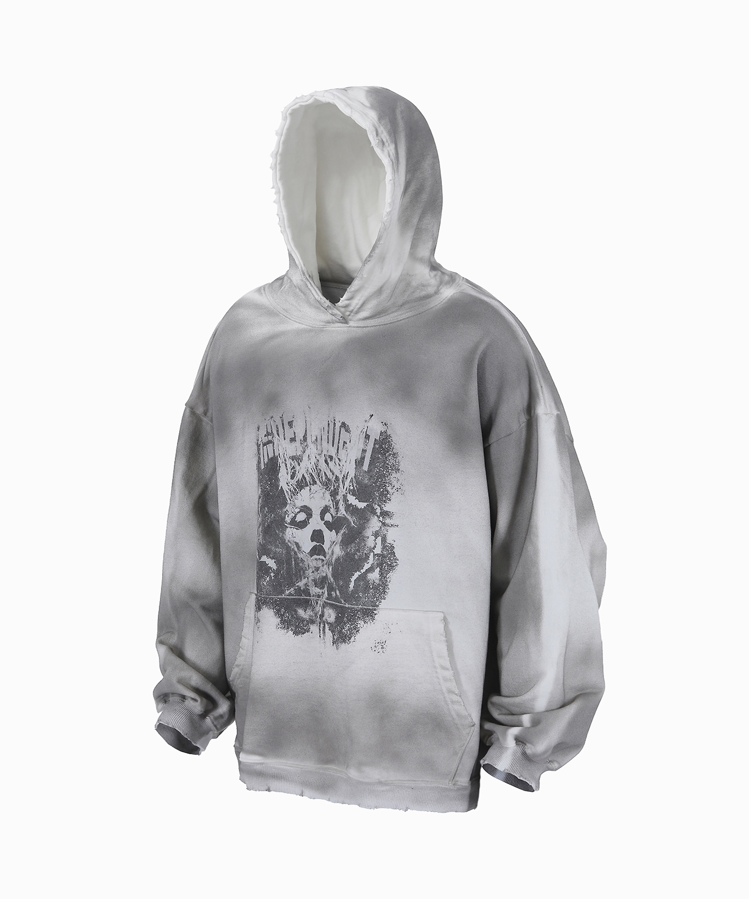 Independent washed hoodie-Dirty white - 로어링라드(ROARINGRAD)
