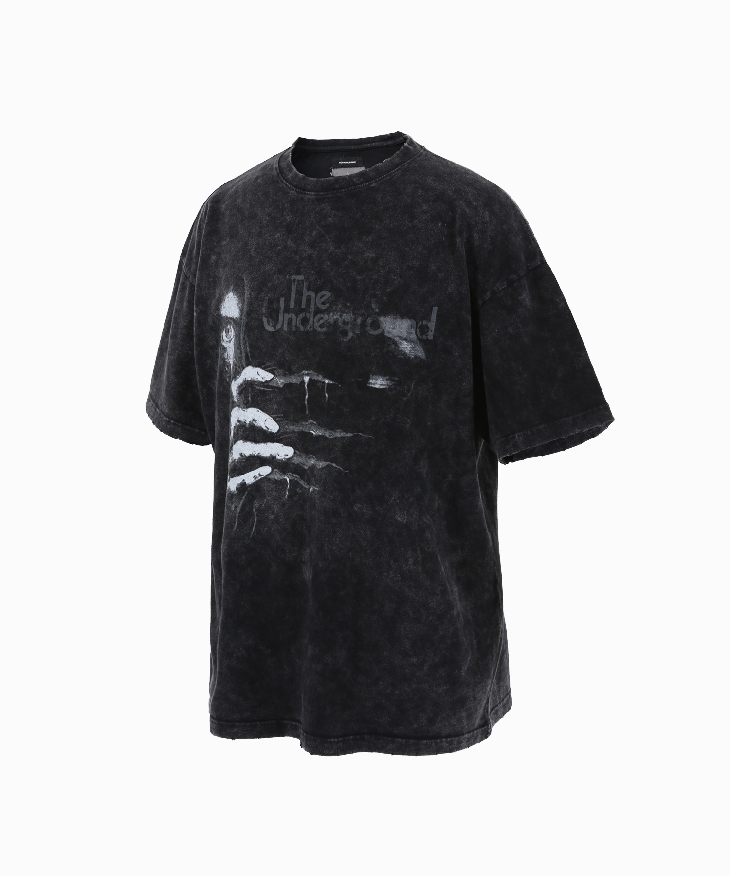washed damage over t-shirt - 로어링라드(ROARINGRAD)