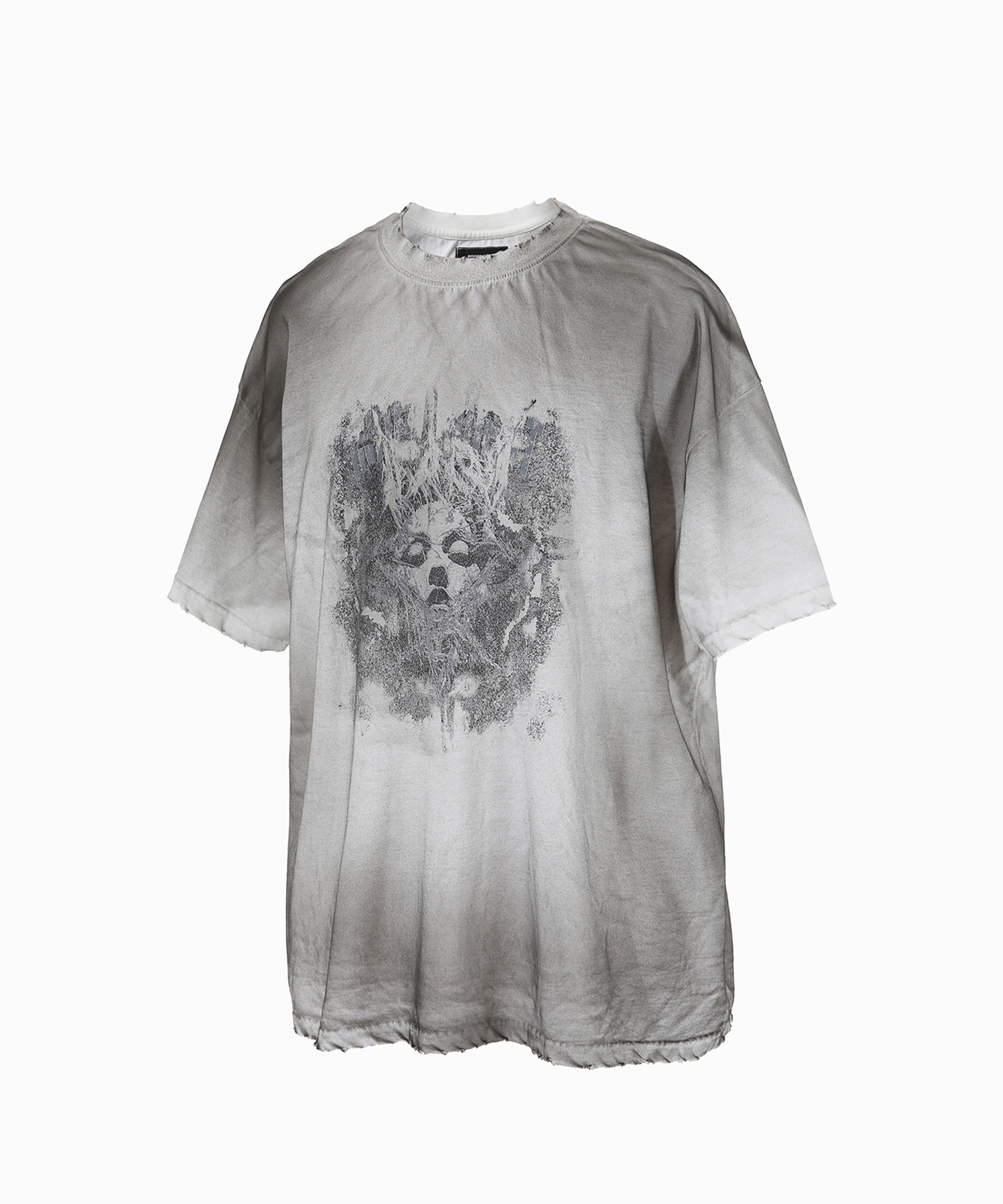 Independent washed over t-shirt-Dirty white - 로어링라드(ROARINGRAD)